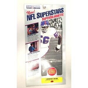 Vintage Lawrence Taylor N.Y. Giants  NFL 10" Cling NFL Superstars Football Wall